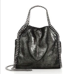 Stella McCartney metallic black tote